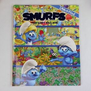 The Smurfs The Lost Village Look and Find Hardcover Activity Book 2017 PI Kids
